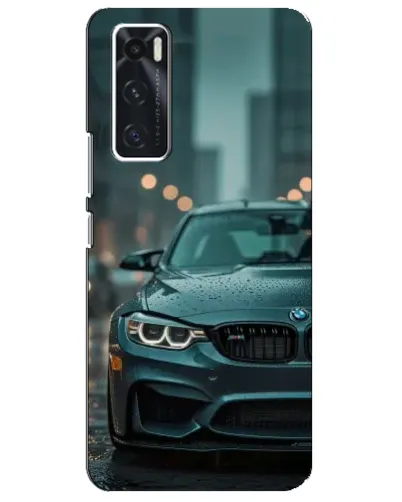 Чехол для Vivo V20 se с картинкой «BMW в огнях города»
