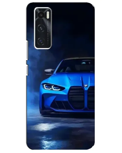Чехол для Vivo V20 se с картинкой «Голубая BMW M4»