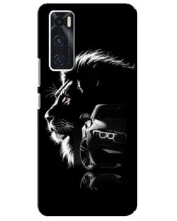 Чехол для Vivo V20 se с картинкой «BMW и лев» Чехол для Vivo V20 se с картинкой «BMW и лев»
