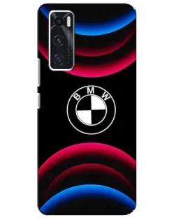 Чехол для Vivo V20 se с картинкой «Логотип BMW и неоновые дуги» Чехол для Vivo V20 se с картинкой «Логотип BMW и неоновые дуги»