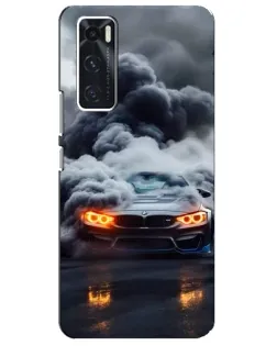 Чехол для Vivo V20 se с картинкой «BMW в дыму» Чехол для Vivo V20 se с картинкой «BMW в дыму»