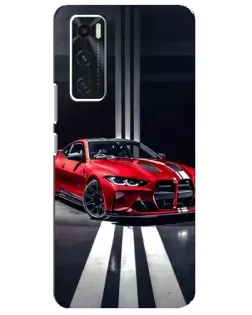 Чехол для Vivo V20 se с картинкой «Красная BMW на дороге» Чехол для Vivo V20 se с картинкой «Красная BMW на дороге»