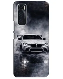 Чехол для Vivo V20 se с картинкой «BMW сквозь туман» Чехол для Vivo V20 se с картинкой «BMW сквозь туман»