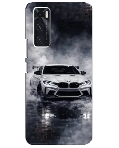 Чехол для Vivo V20 se с картинкой «BMW сквозь туман»