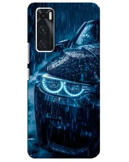 Чехол для Vivo V20 se с картинкой «BMW под дождем» Чехол для Vivo V20 se с картинкой «BMW под дождем»