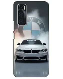 Чехол для Vivo V20 se с картинкой «BMW в белом дыму» Чехол для Vivo V20 se с картинкой «BMW в белом дыму»