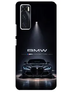 Чехол для Vivo V20 se с картинкой «BMW сквозь ночной город» Чехол для Vivo V20 se с картинкой «BMW сквозь ночной город»