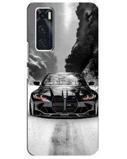 Чехол для Vivo V20 se с картинкой «BMW — акварельный дрифт» Чехол для Vivo V20 se с картинкой «BMW — акварельный дрифт»