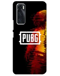 Чехол для Vivo V20 se с картинкой «Яркий логотип PUBG»