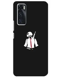 Чехол для Vivo V20 se с картинкой «PUBG — силуэт воина» Чехол для Vivo V20 se с картинкой «PUBG — силуэт воина»