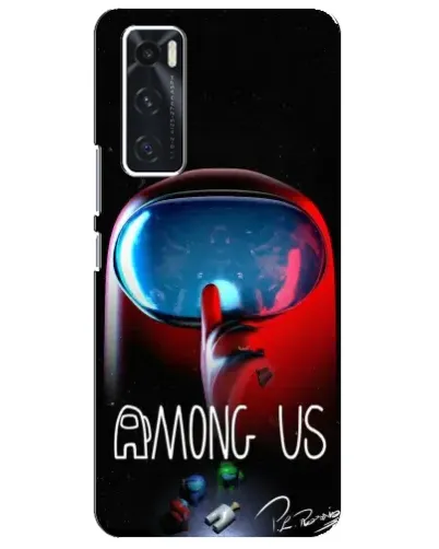 Чехол для Vivo V20 se с картинкой «Красный импостер — макро» Чехол для Vivo V20 se с картинкой «Красный импостер — макро»