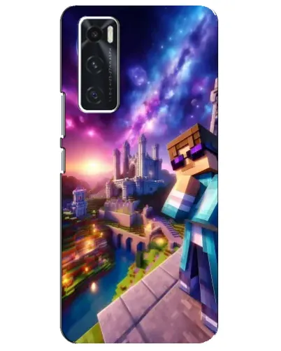 Чехол для Vivo V20 se с картинкой «Стив и космос»