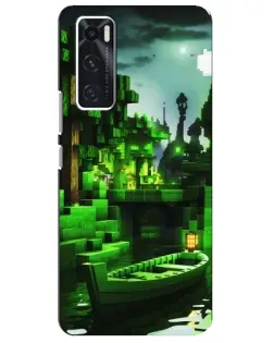 Чохол для Vivo V20 se з картинкою «Minecraft лісовий пейзаж»