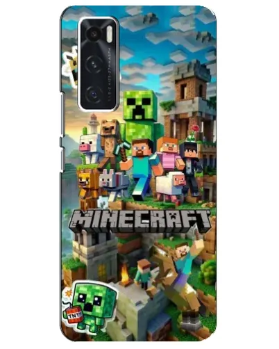 Чехол для Vivo V20 se с картинкой «Замок Minecraft»