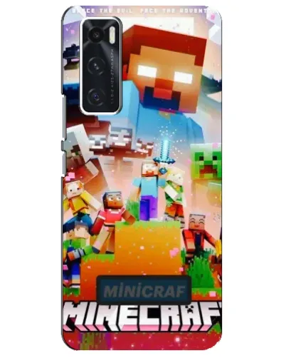 Чехол для Vivo V20 se с картинкой «Minecraft герои игры»