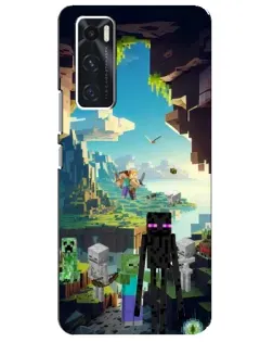 Чохол для Vivo V20 se з картинкою «Ендермен у лісі»