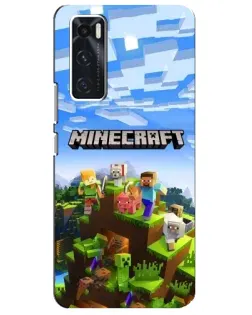 Чохол для Vivo V20 se з картинкою «Minecraft класичний світ»