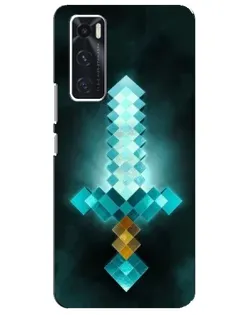 Чохол для Vivo V20 se з картинкою «Алмазний меч неон»