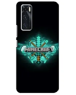 Чохол для Vivo V20 se з картинкою «Minecraft Diamond лого»