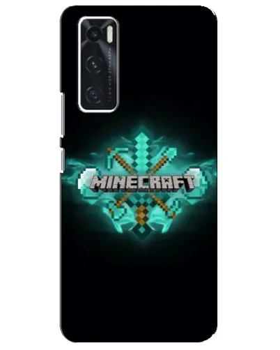 Чехол для Vivo V20 se с картинкой «Minecraft Diamond лого»