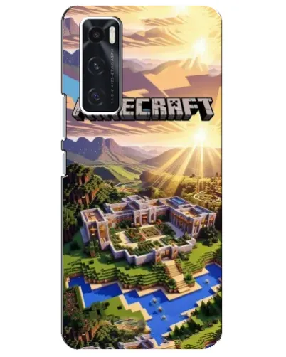 Чехол для Vivo V20 se с картинкой «Minecraft панорама»