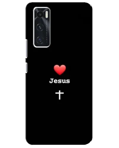 Чехол для Vivo V20 se с картинкой «Сердце - Jesus»