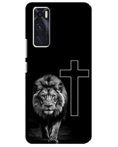 Чехол для Vivo V20 se с картинкой «Лев и Крест»