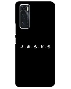 Чехол для Vivo V20 se с картинкой «Точки веры J.E.S.U.S.»