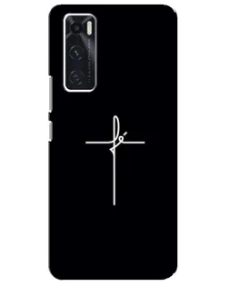 Чехол для Vivo V20 se с картинкой «Тонкий крест»