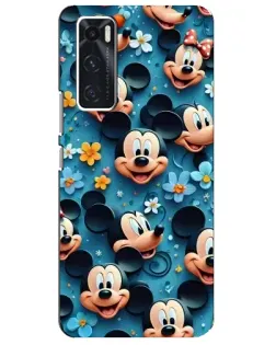 Чехол для Vivo V20 se с картинкой «Паттерн Микки и Минни»