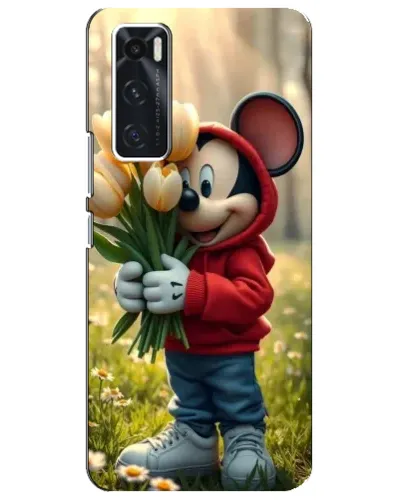 Чехол для Vivo V20 se с картинкой «Микки с тюльпанами» Чехол для Vivo V20 se с картинкой «Микки с тюльпанами»