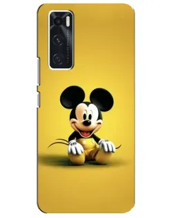 Чехол для Vivo V20 se с картинкой «Микки на желтом»