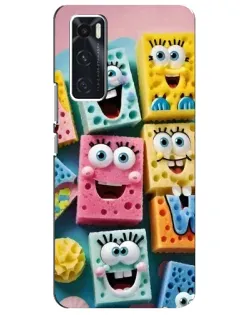 Чехол для Vivo V20 se с картинкой «Цветные губки»