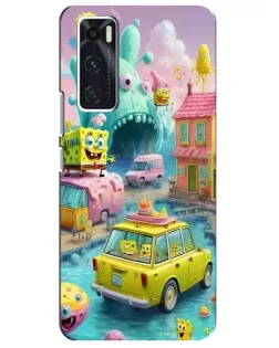 Чехол для Vivo V20 se с картинкой «Монстр-трак приключения»