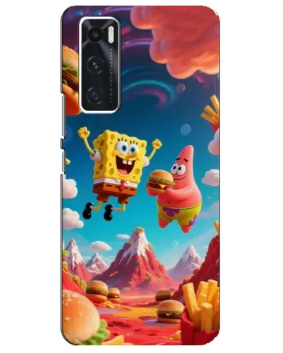 Чехол для Vivo V20 se с картинкой «Космический фастфуд» Чехол для Vivo V20 se с картинкой «Космический фастфуд»