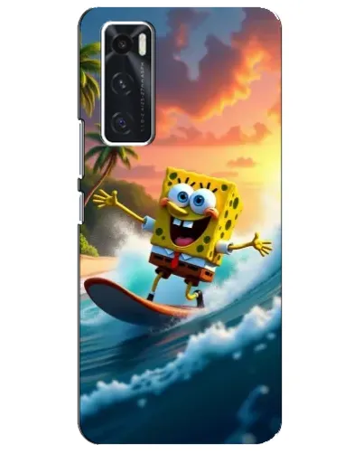 Чехол для Vivo V20 se с картинкой «Губка Боб серфингист» Чехол для Vivo V20 se с картинкой «Губка Боб серфингист»