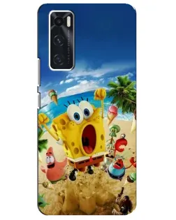 Чехол для Vivo V20 se с картинкой «Развлечения на пляже»