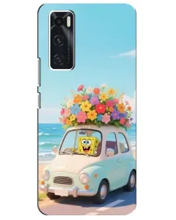 Чехол для Vivo V20 se с картинкой «Автомобильное путешествие»
