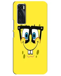 Чехол для Vivo V20 se с картинкой «Минималистичный Спанч Боб»