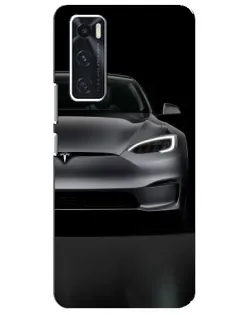 Чехол для Vivo V20 se с картинкой «Tesla Model S Look»