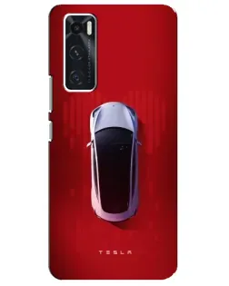 Чехол для Vivo V20 se с картинкой «Tesla Top View»