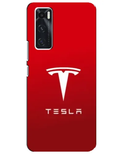 Чехол для Vivo V20 se с картинкой «Tesla Red Classic»