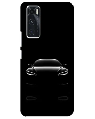 Чехол для Vivo V20 se с картинкой «Силуэт Tesla Night»
