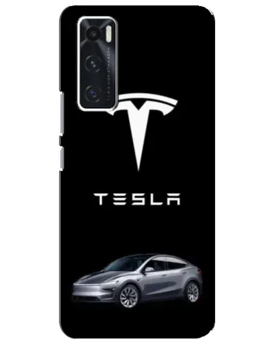 Чехол для Vivo V20 se с картинкой «Tesla Model Y»