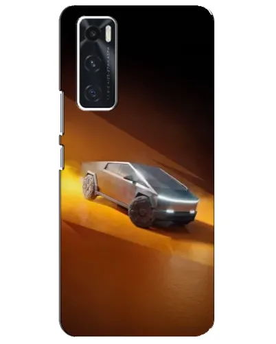 Чехол для Vivo V20 se с картинкой «Cybertruck в пустыне»