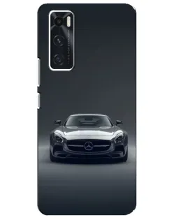Чехол для Vivo V20 se с картинкой «Mercedes на черном»