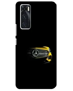 Чехол для Vivo V20 se с картинкой «Mercedes — ретро стиль»