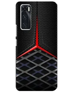 Чехол для Vivo V20 se с картинкой «Mercedes Carbon Grid»