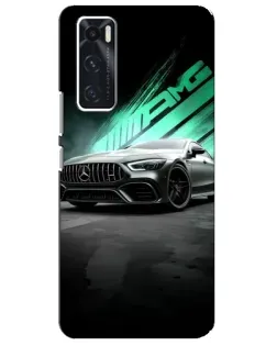 Чехол для Vivo V20 se с картинкой «Темный Mercedes AMG»