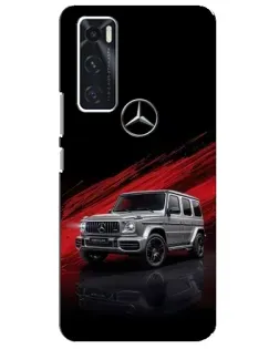 Чехол для Vivo V20 se с картинкой «Mercedes G-Class красный»